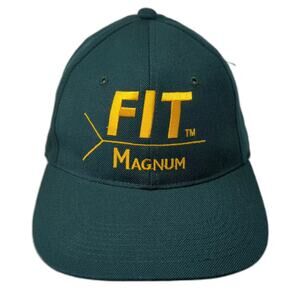 YoungAn Baseball Cap Green Yellow One Size Fitted FIT Magnum Hat Embroidered
